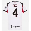 AC Milan Samuele Ricci #4 Bortatröja Kvinnor 2025-26 Korta ärmar AC Milan Samuele Ricci #4 Bortatröja Kvinnor 2025-26 Korta ärmar